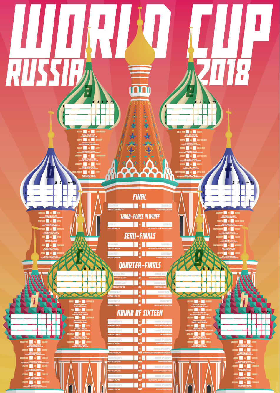 World Cup Poster 2018 Poster